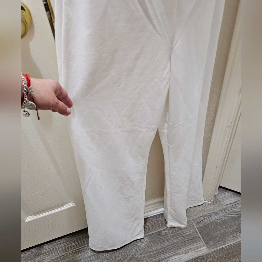 Beautiful Rhinestone Cutout White Jumpsuit NWT - Picture 13 of 15